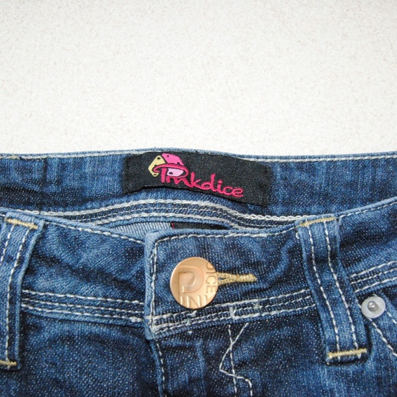 Pinkdice Brand Skinny Jeans Size 5/27 Dark Wash - Picture 4 of 8
